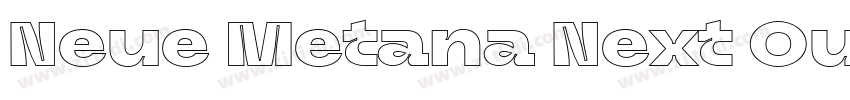Neue Metana Next Out字体转换